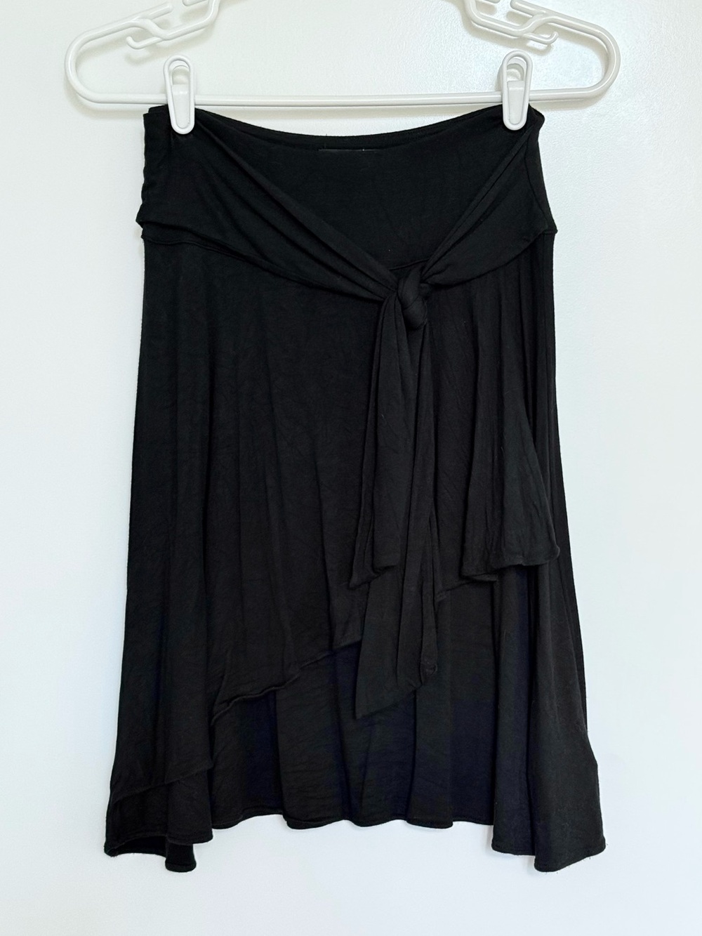 Banana Republic Black Women's Skirt with Front Tie, XS